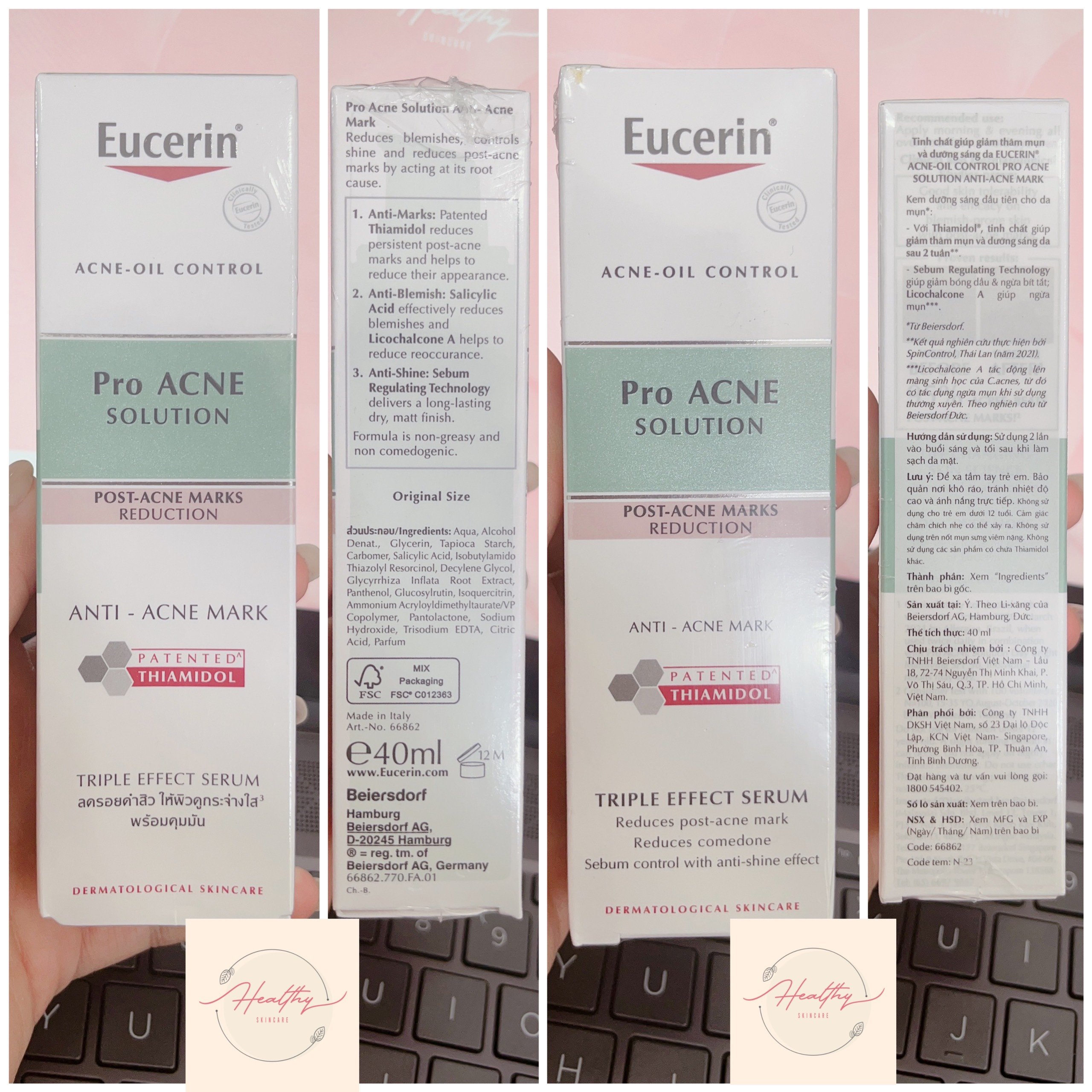 Tinh Chất Giúp Giảm Thâm Mụn Dưỡng Sáng Da Eucerin Acne-Oil Control Pro Acne Solution Anti-Acne Mark 40ml