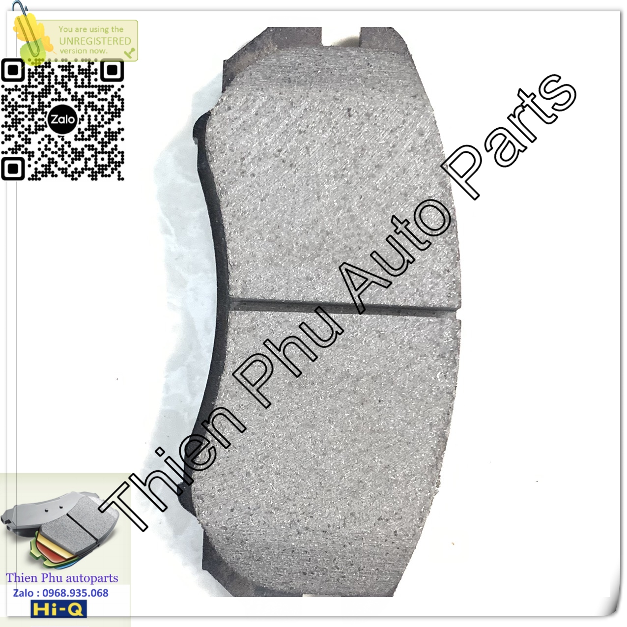 Má phanh chính hãng Hi-Q cho Avante / Elantra HD 05 -13 + Tucson 06-14. Bố thắng trước. OEM Brake Pad : 581012HA10