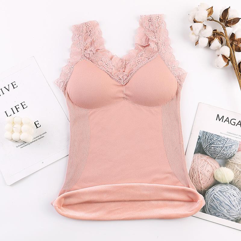 Áo Giữ Nhiệt Lót Phụ Nữ Mùa Đông Quần Áo Ấm Đầu Bên Trong Mặc Nhiệt Áo Sơ Mi Quần Lót Không Đường May Thân Mật