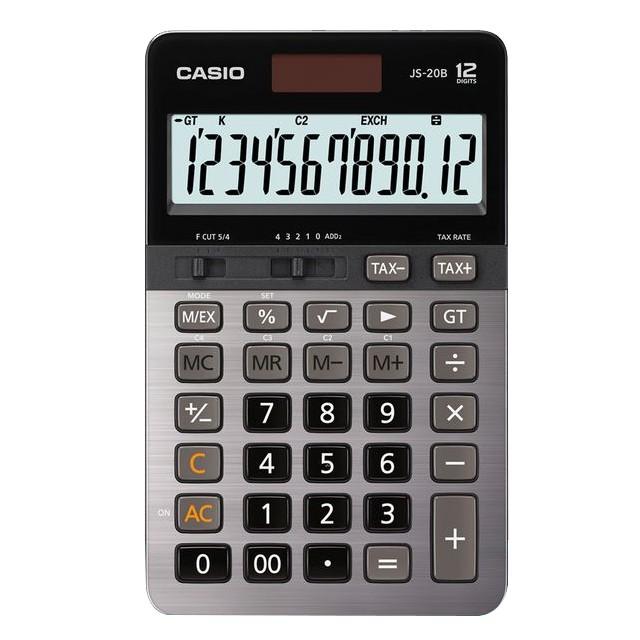 Hình ảnh Máy Tính Casio JS-20B chính hãng chuyên dụng dành cho văn phòng, kế toán, ngân hàng