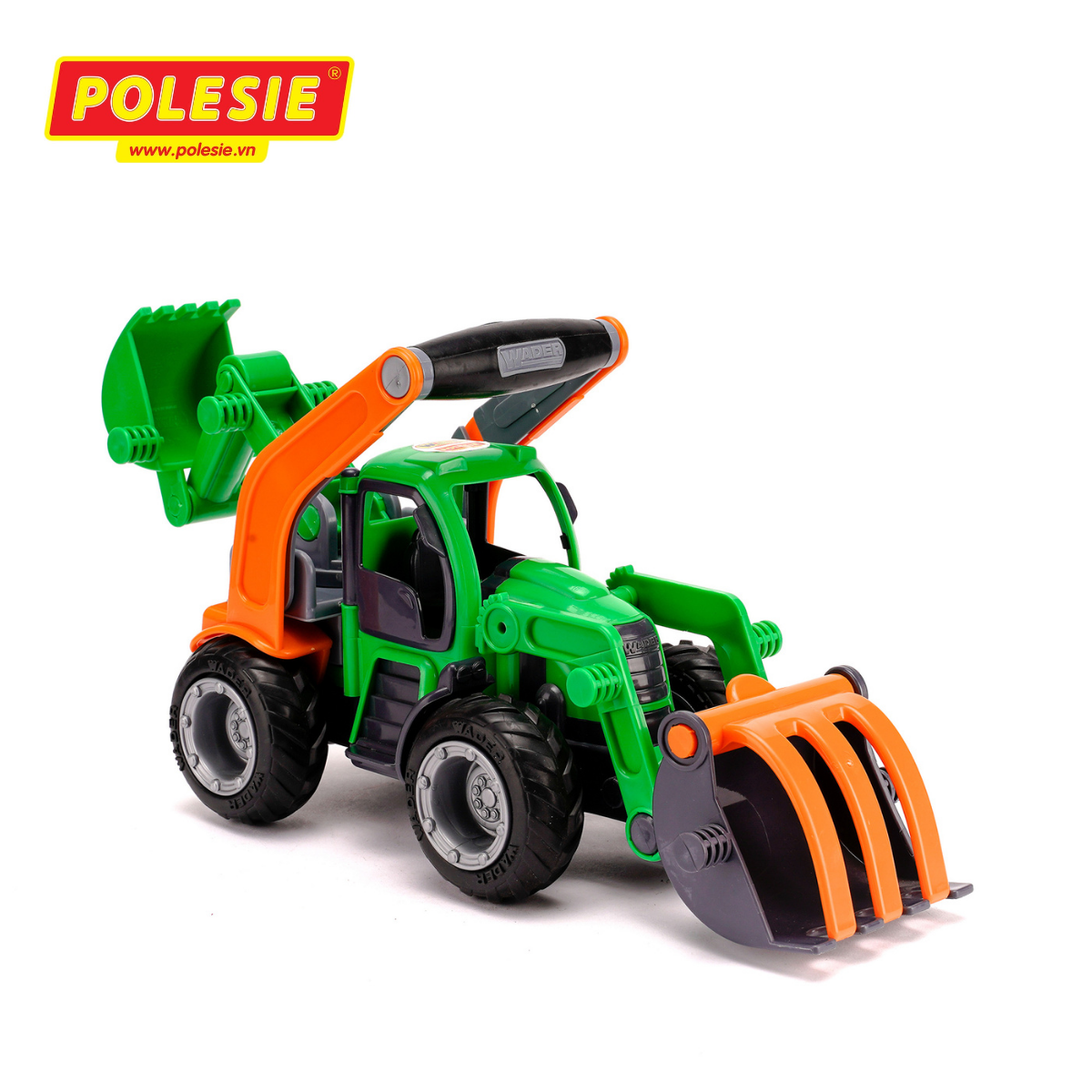 Xe ô tô máy xúc Griptrac đồ chơi trẻ em Polesie 48394 - Hàng chính hãng nhập khẩu châu âu