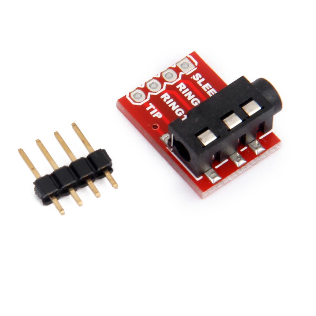 3.5mm   Breakout Board Headset Audio Stereo Socket Extension Module DIY