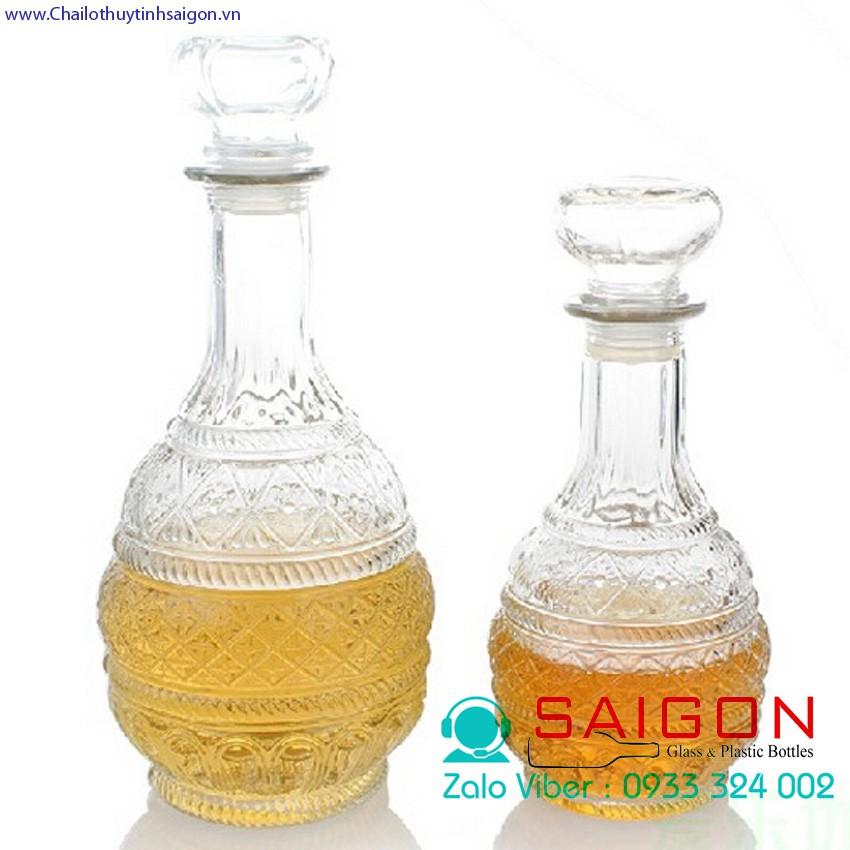 Bình Thủy Tinh ngâm Ruou 750ml Sang Trọng