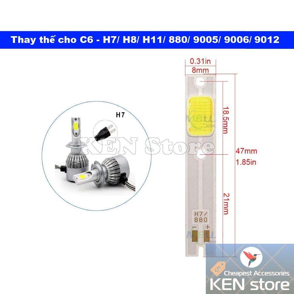 Bóng led, chip led, nhân led COB thay thế cho bóng led C6 S2 15W