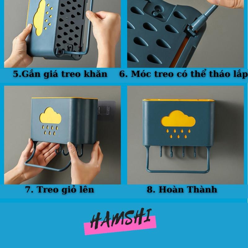 Ống đựng đũa treo tường bằng nhựa chắc chắn dụng cụ nhà bếp tiện lợi