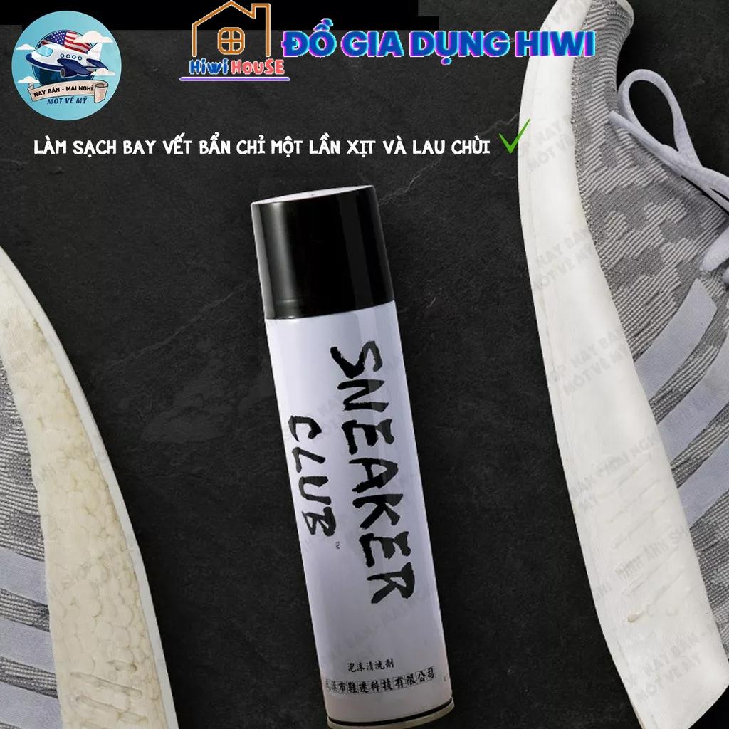 Chai xịt bọt tuyết làm sạch giày SNEAKER CLUB 300ml - Chai xịt bọt làm sạch chuyên cho giày Sneaker