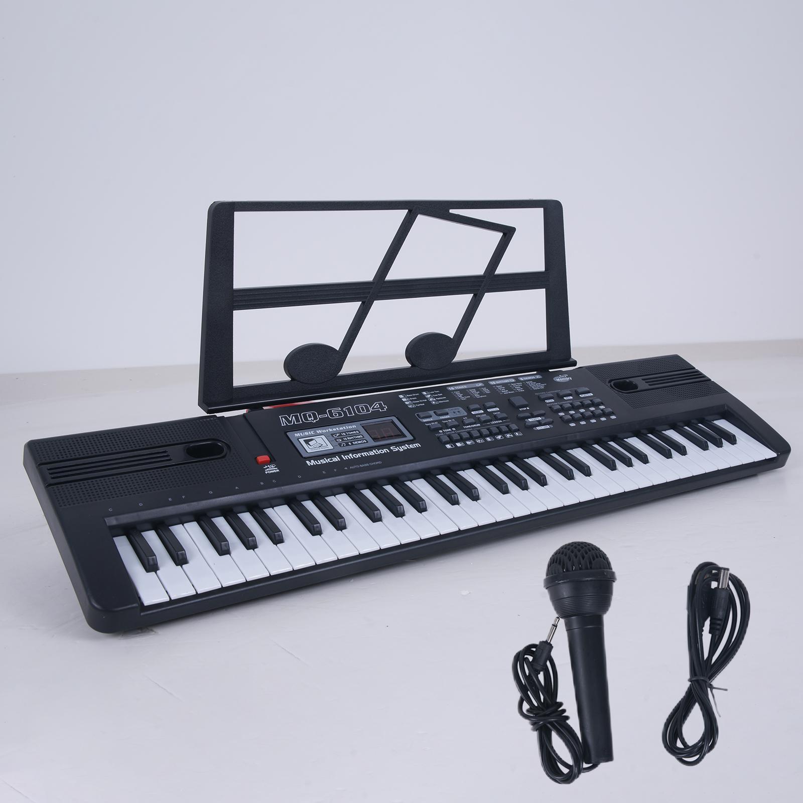 Piano Keyboard Electronic Musical Instrument with Microphone