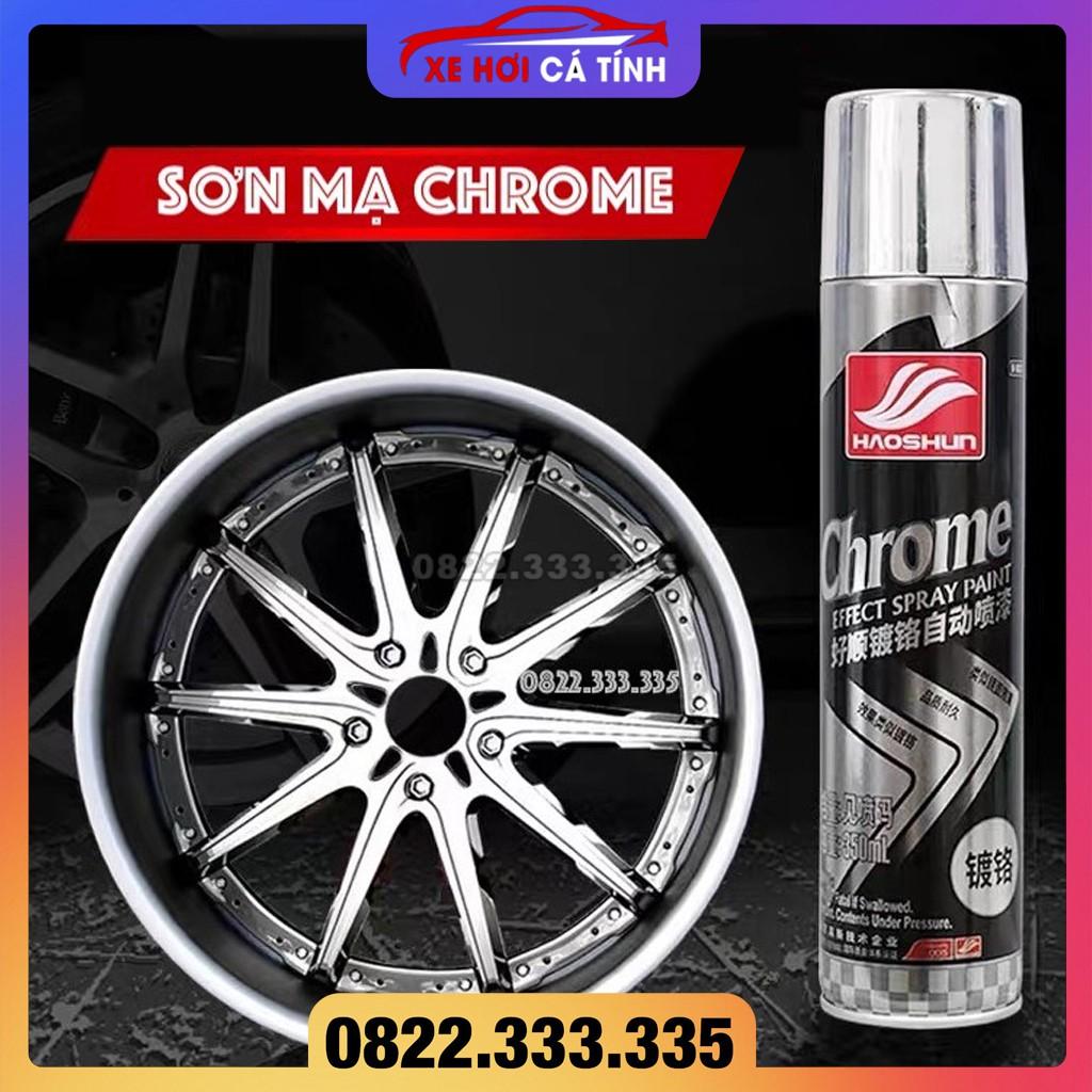 Sơn mạ chrome phù hợp sơn ngoài trời chống rỉ ,màu inox crom bạc loại cao cấp