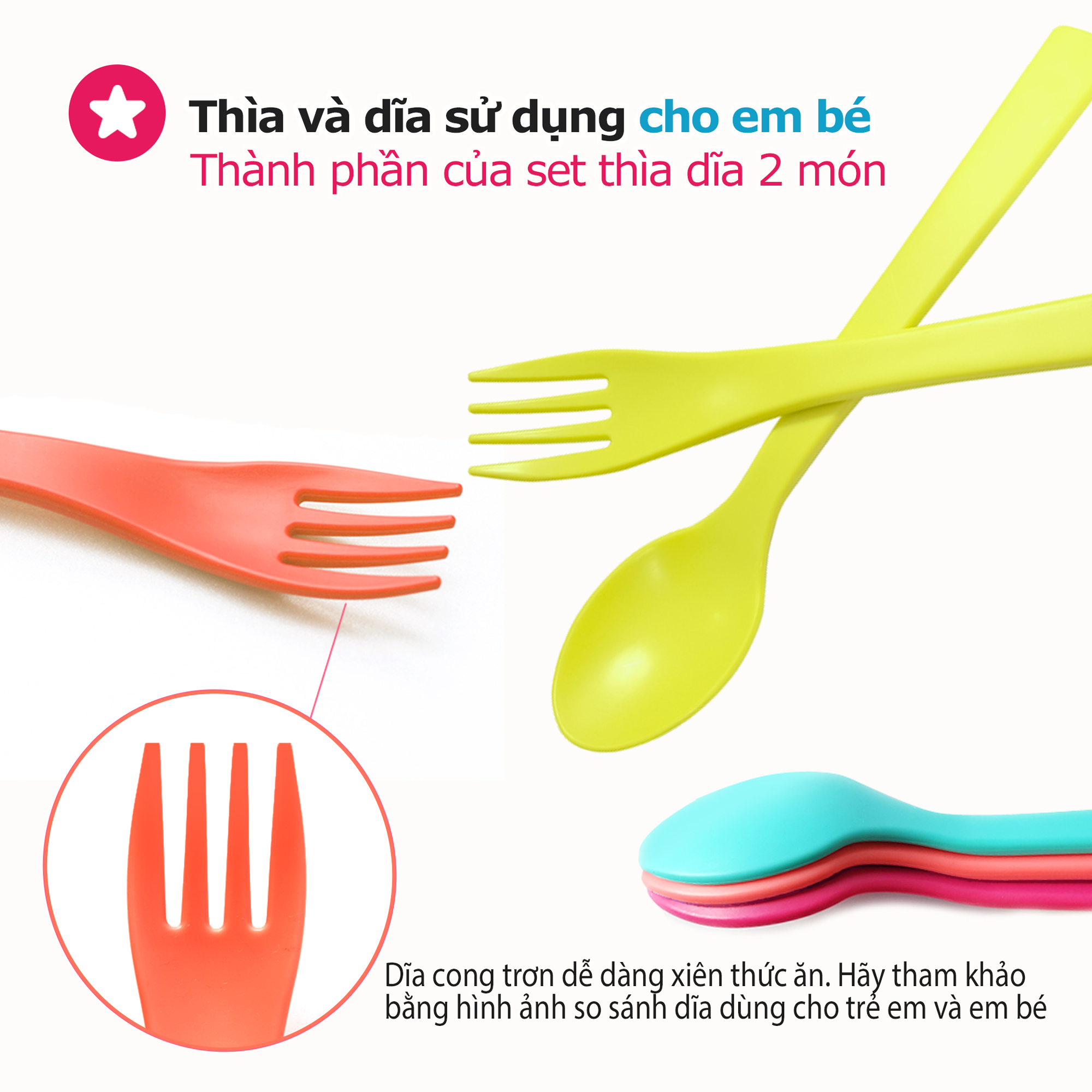 Set bát+ thìa dĩa ăn dặm Uinlui làm từ dừa, set ăn dặm an toàn cho bé