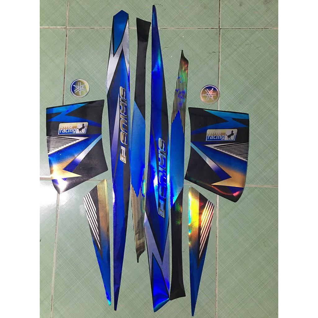 Tem sirius fi xanh đen vàng gold crom