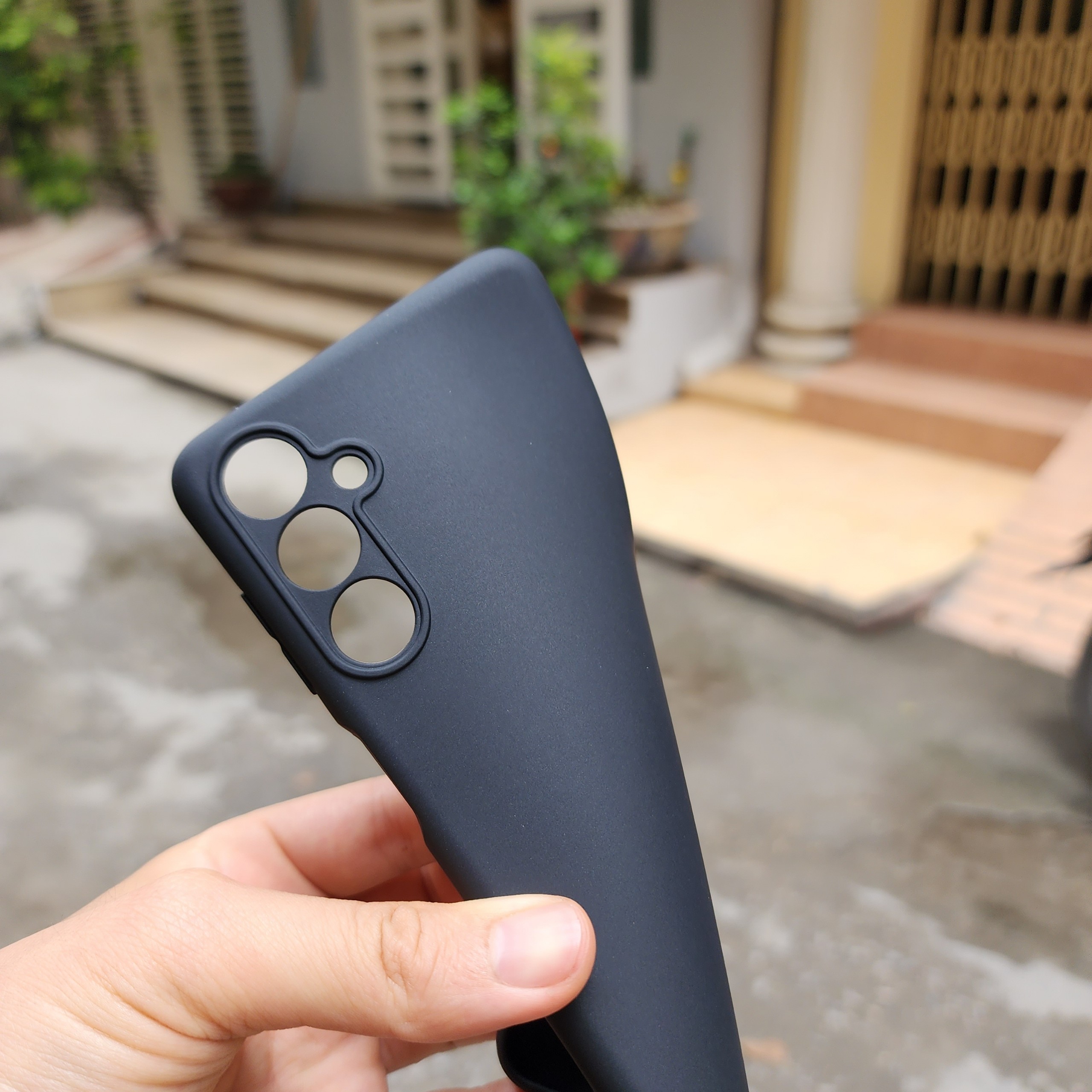 Ốp Lưng Dẻo Chống Bẩn cho Samsung Galaxy M54 5G - Đen Nhám Mịn Chống Bám Vân Tay, Có Gờ Bảo Vệ Camera.