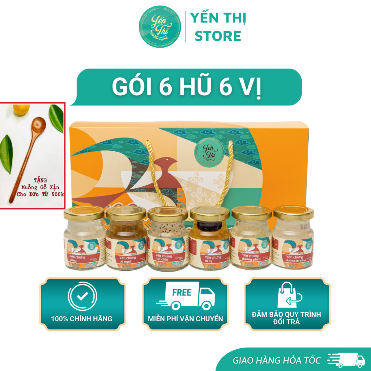 Yến Thị- Gói Đủ Vị Nhà Thị-30 % Yến- Yến Sào Nha Trang