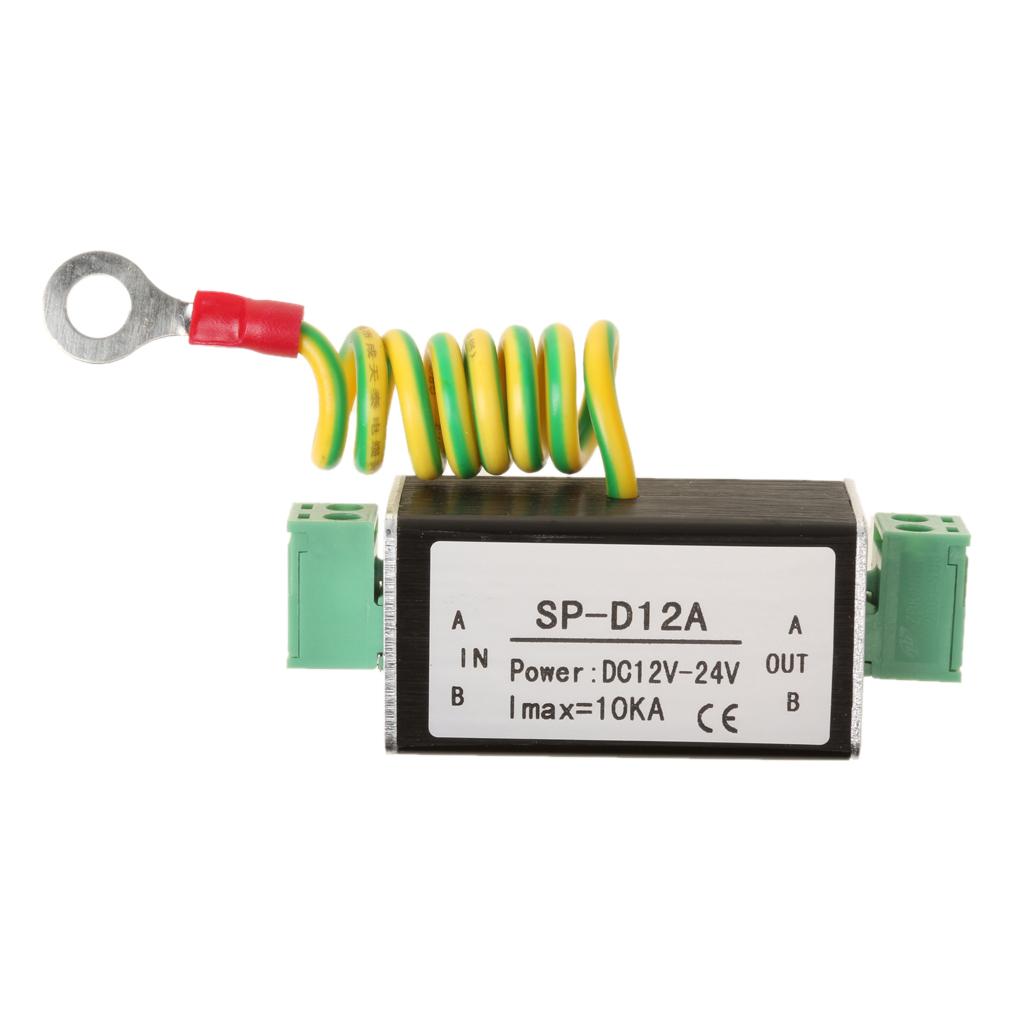 DC 12-24V Power Supply Signal Arrester Surge Protector Device For Thunder/   Protection