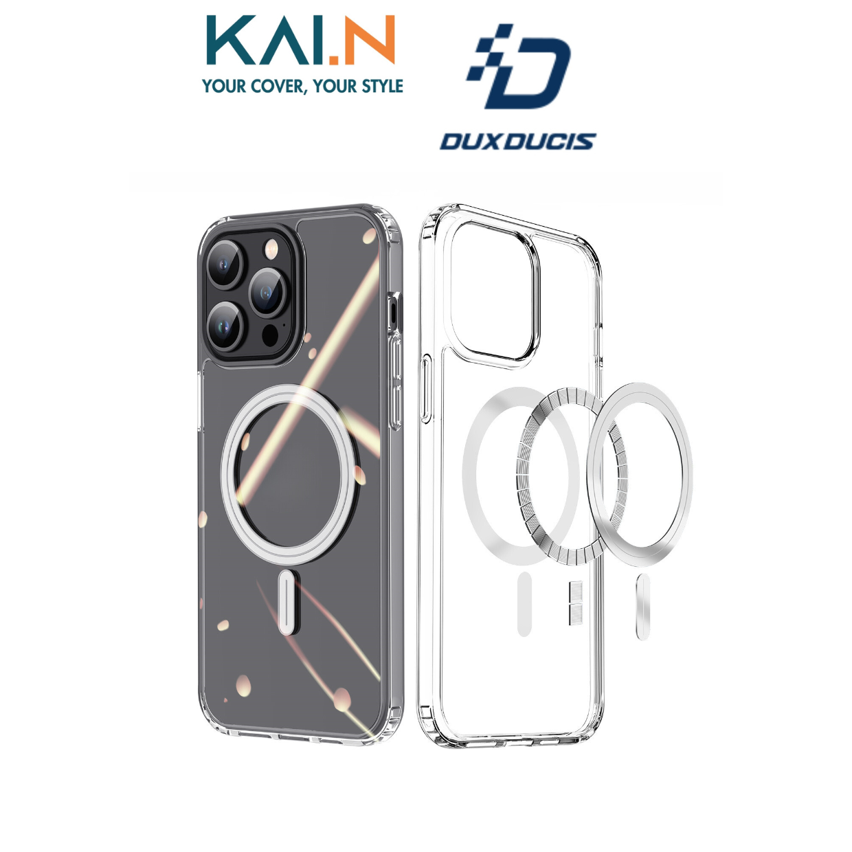 Ốp Lưng Dành Cho iPhone 15 Pro Max / iPhone 15 Pro / iPhone 15 Plus / iPhone 15, DUX DUCIS Clin Mag Series - HÀNG CHÍNH HÃNG