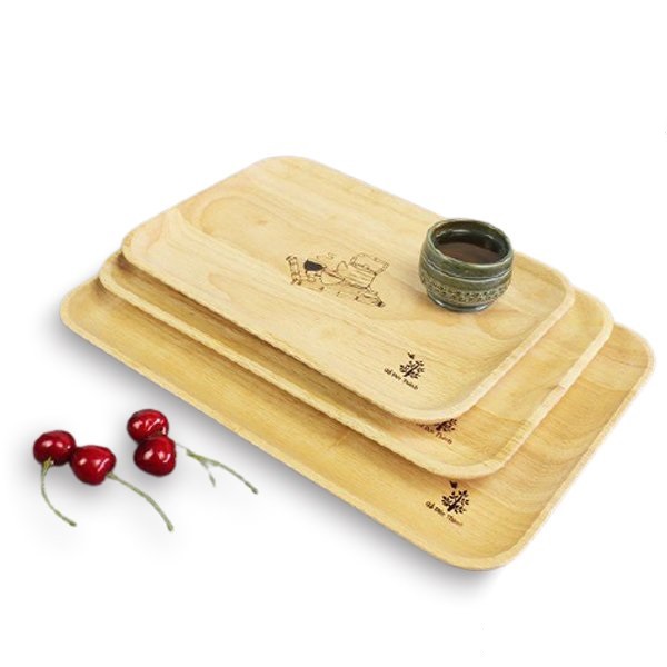 Dĩa Gỗ Chữ Nhật Nhiều Size, Gỗ Cao Cấp Đựng Đồ Ăn, Trang Trí Decore - Gỗ Đức Thành