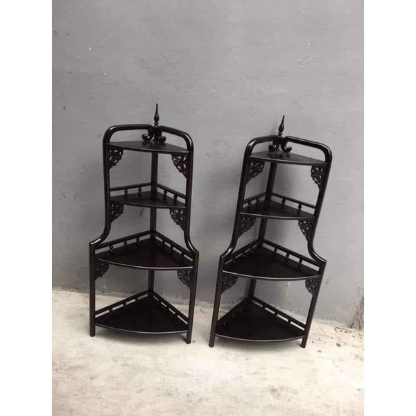 Kệ góc kê đồ trang trí gỗ hương
