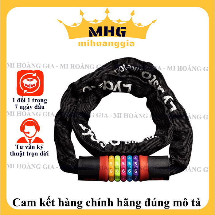 Khóa dây xích vạn năng mã số cầu vòng Xiaomi Lydsto Rainbow YM-CHS02 - Hàng nhập khẩu