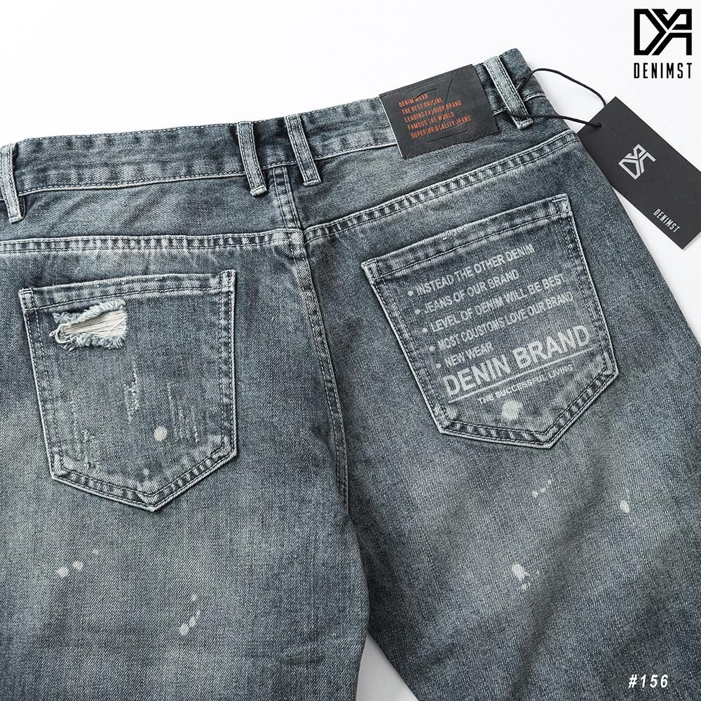 Quần Short Nam TEMBLEZ DENIMST 156 Chất Liệu Jean, Dáng Slim Fit