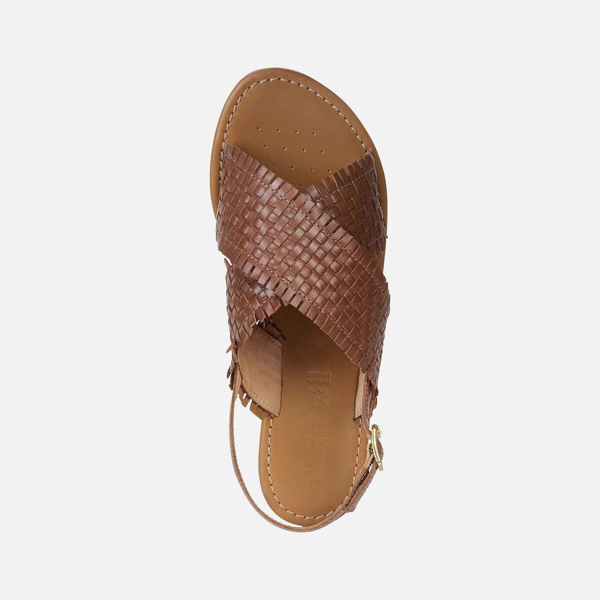 Giày Sandal Nữ GEOX D Sozy S A BROWN