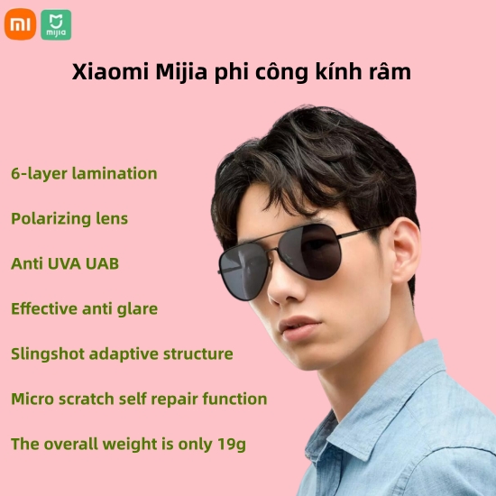 Kính Mát Chống Xiaomi Mijia Chống Tia UV400 Kiểu Dáng Thể Thao Năng Động