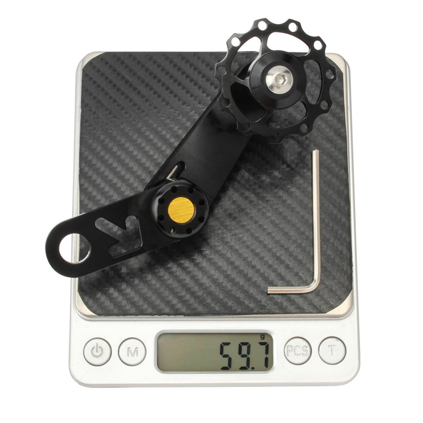 Single Speed Rear Derailleur Chain Tensioner Bike Replacement Black