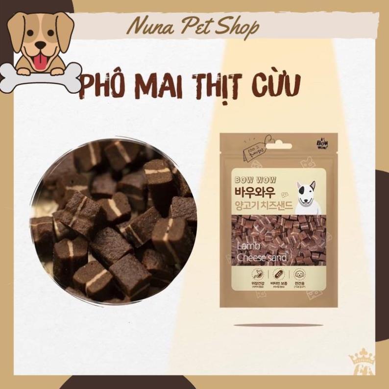 Phomai thịt cừu Bowwow - Phô mai cho chó mèo, giàu protein và canxi, chăm sóc xương khớp (Gói 100g)