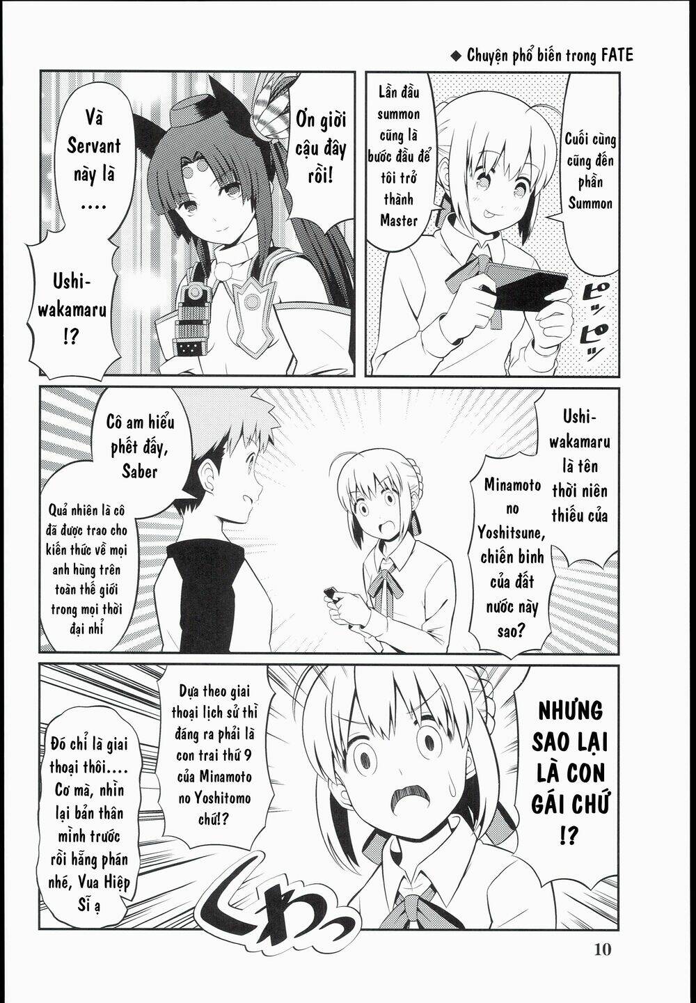 saber-san chơi fgo! chapter 1 12