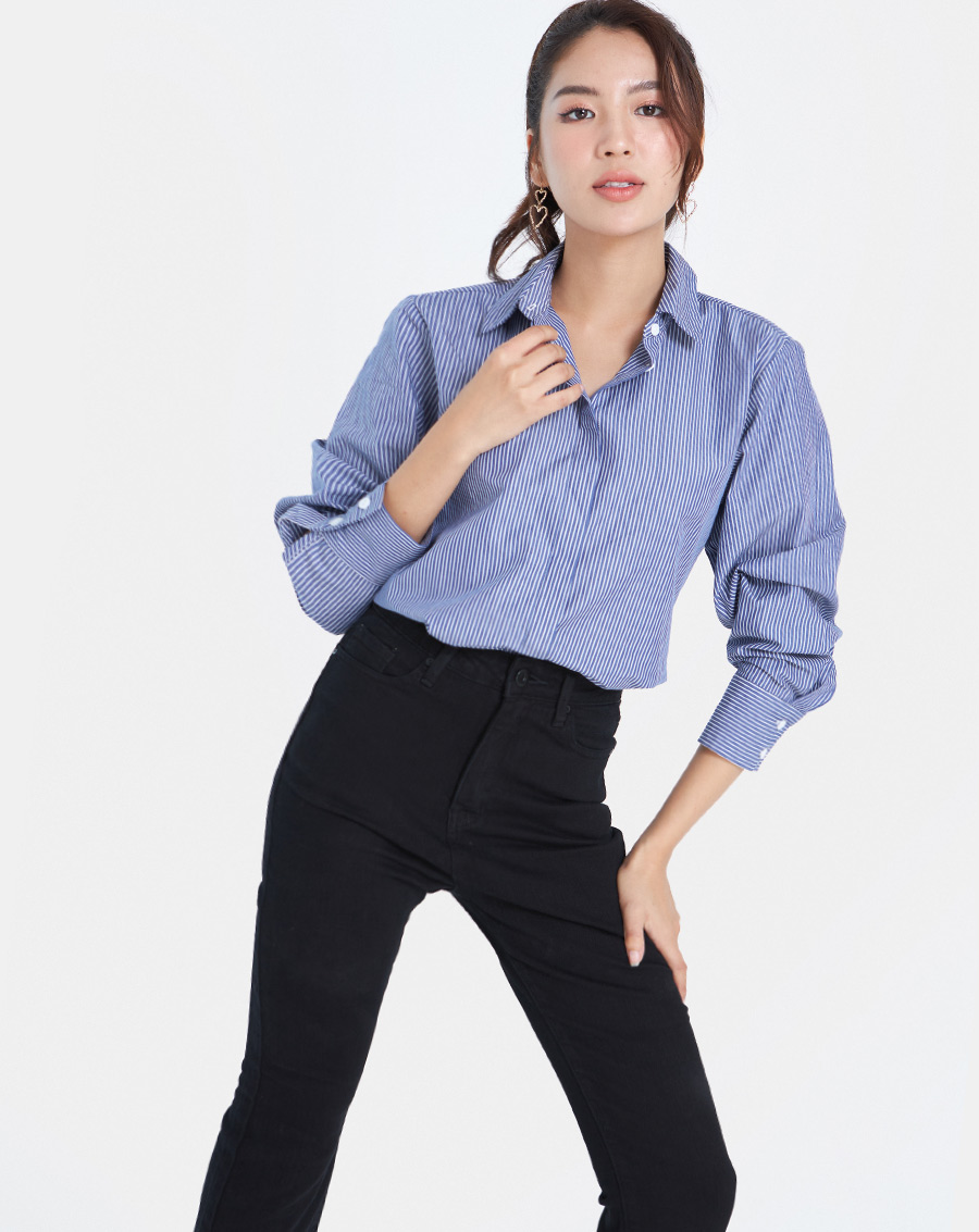 Áo Sơ Mi Nữ Thời Trang JUNO Dáng Cơ Bản JNASM015