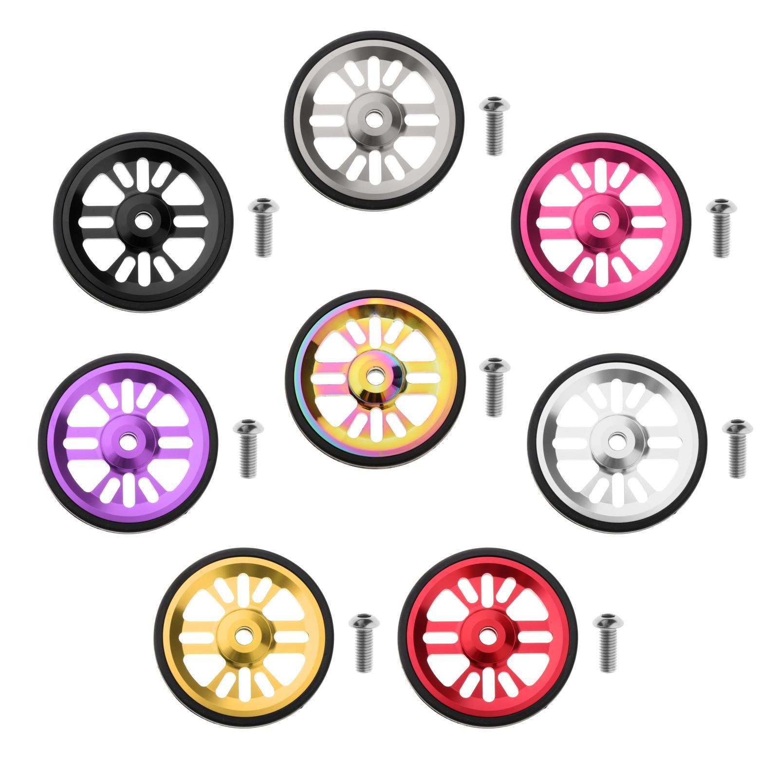 Folding bike Wheels 6cm for    Foldable  Transporting Pushing Walking Components Parts