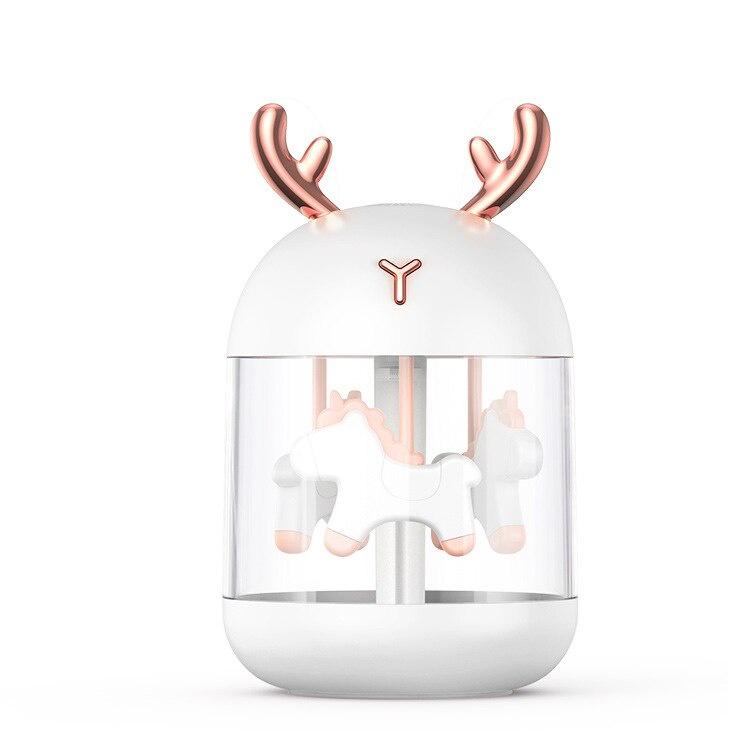 Air Humidifier 300ML Pet Cute Mini Humidifier USB Aroma Essential LED Lights Night Lamp Air Purifier Diffuser for Home Car