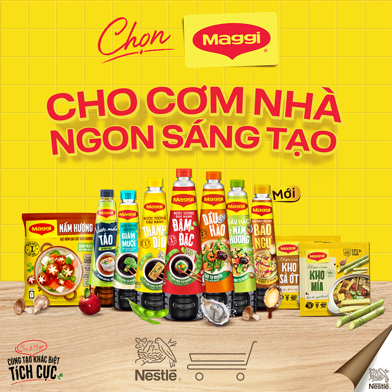 Hộp 10 gói Xốt gia vị nền Maggi Kho mía