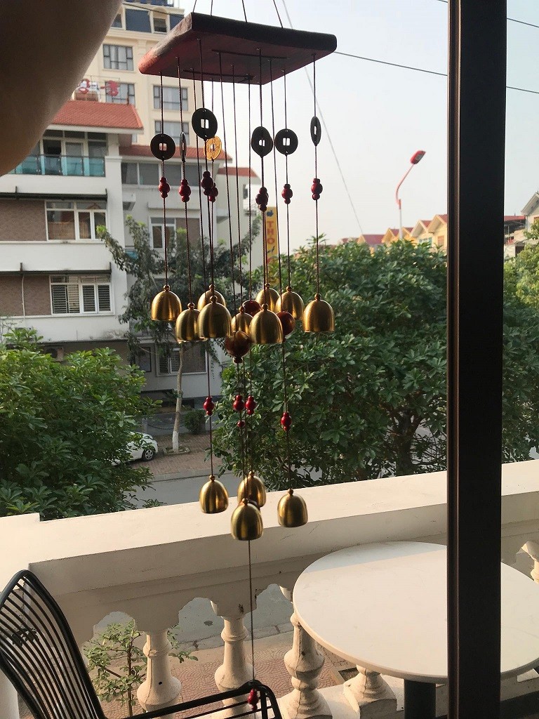 Chuông gió đế vuông 13 chuông