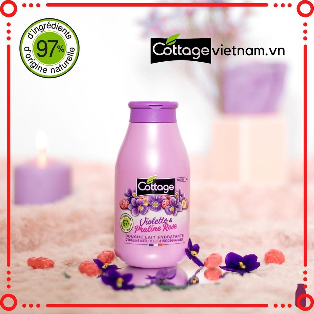 Hương Violet-250ml-Sữa tắm Cottage của Pháp, phân phối chính hãng
