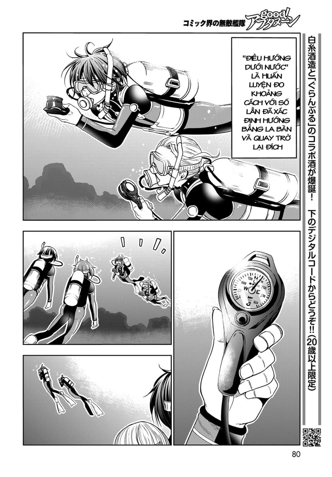 cô gái thích lặn - grand blue chapter 80 18