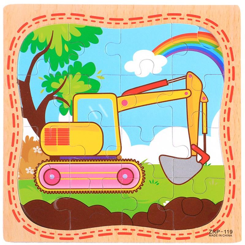 Đồ chơi tranh ghép hình 16 chi tiết Puzzle bằng gỗ mẫu mới cho bé