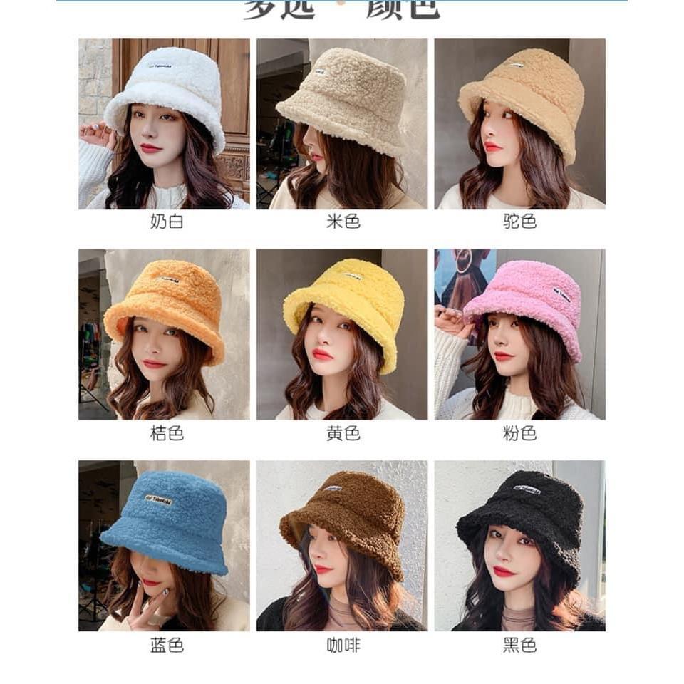 MŨ LÔNG CỪU VÀNH NHỎ SIÊU HOT 2020