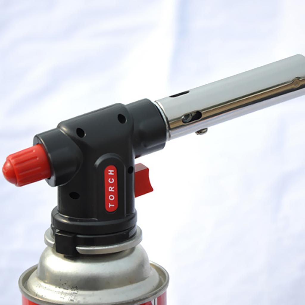 2x/set Burner Butane Gas Blow Torch Hand Ignition Camping Welding Iron BBQ
