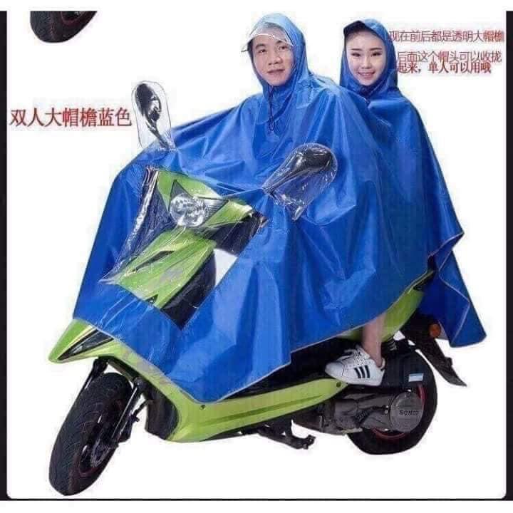 Áo Mưa Phản Quang 1 đầu, 2 đầu có kính che mặt tiện dụng