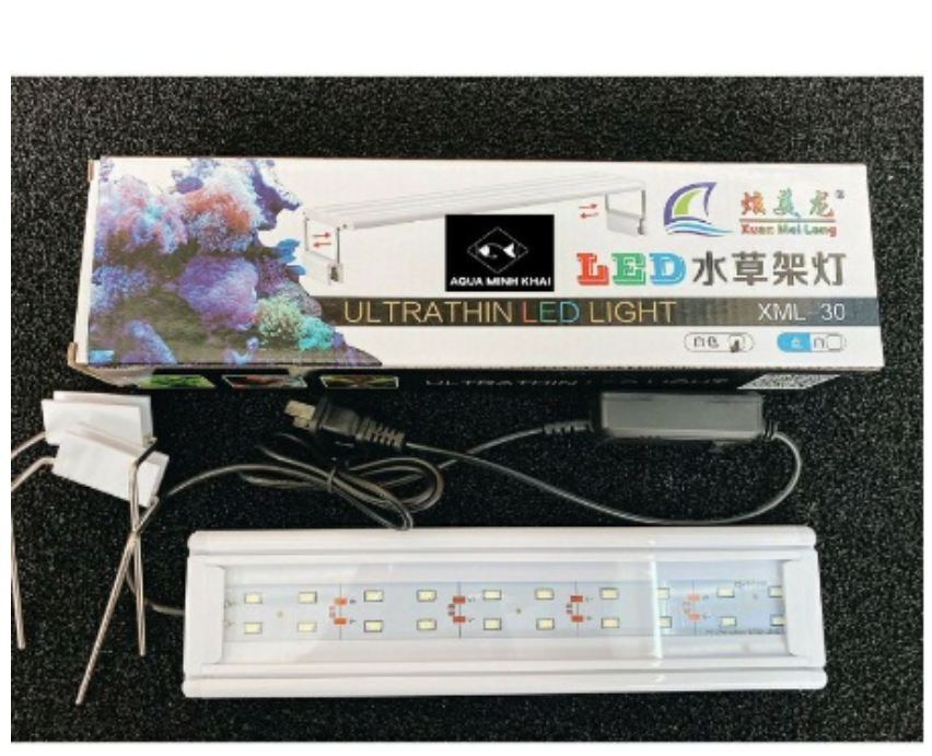 Đèn led XuanMeiLong XML cho bể cá cảnh, bể thủy sinh 20cm, 30cm, 40cm, 50cm, 60cm, 80c ánh sáng trắng