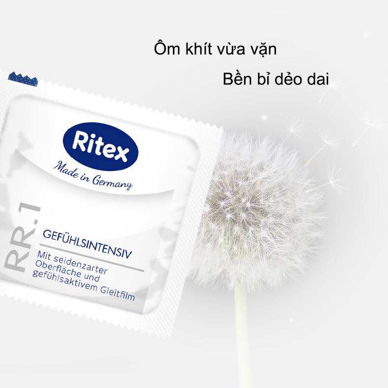 Combo 3 chiếc bao cao su Ritex RR.1 Thăng hoa cảm xúc JN-RI-RR.13