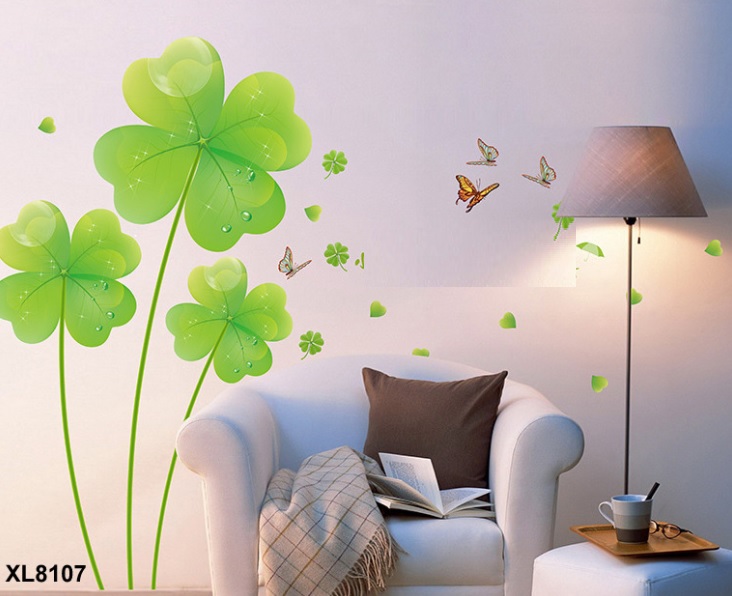 Giấy Dán Tường Decal Dán tường Mẫu Hoa Lá