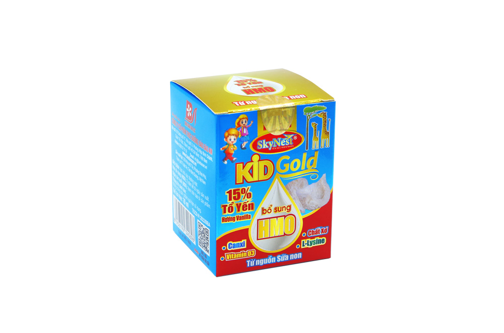 Nước Yến Sào SkyNest Kid Gold HMO 15% Tổ Yến Cho Trẻ Nhỏ x Lọ 70 ml, bổ sung HMO từ nguồn sữa non, kích thích tiêu hóa, lợi khuẩn đường ruột