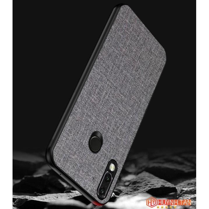 Ốp lưng Redmi Note 7, Note 7 Pro vân vải Jean chống bám vân tay, Nhiều màu
