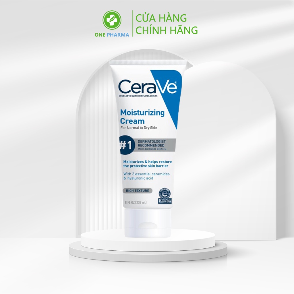 Kem dưỡng ẩm Cerave moisturizing cream cho da mặt và toàn thân 236ml