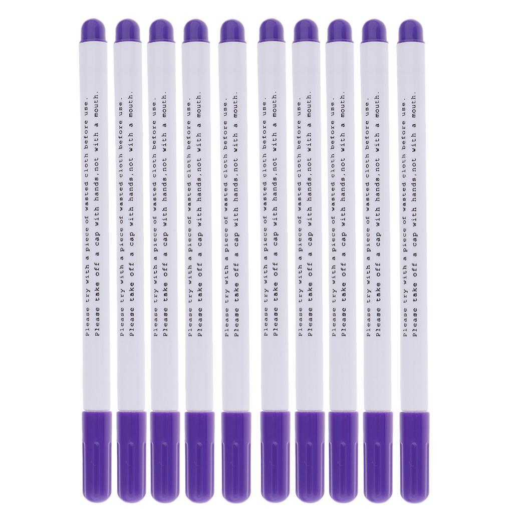 10pcs Water Erasable Pen Water Soluble Pens for Fabric Temporary Marking