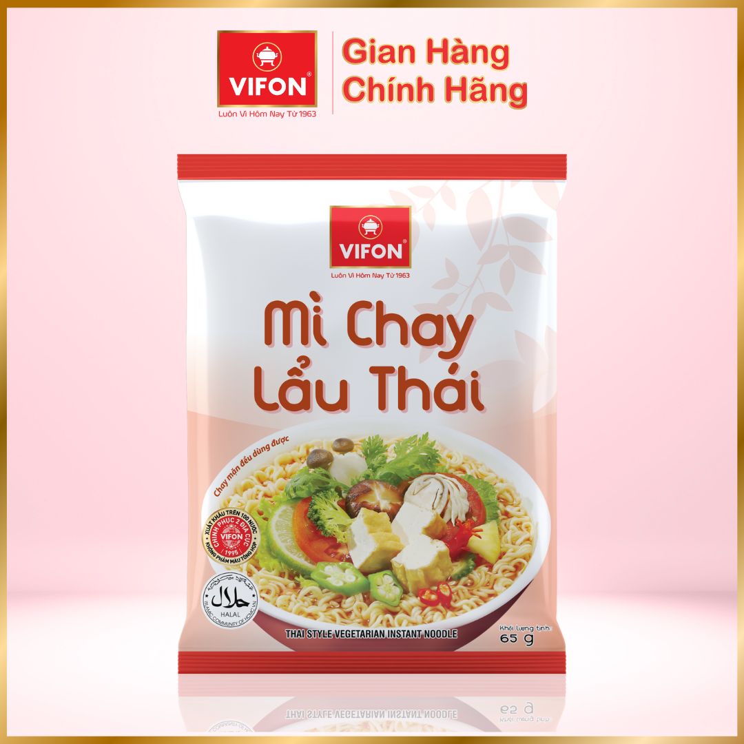 Thùng 30 Mì Chay Lẩu Thái VIFON (65g / Gói)