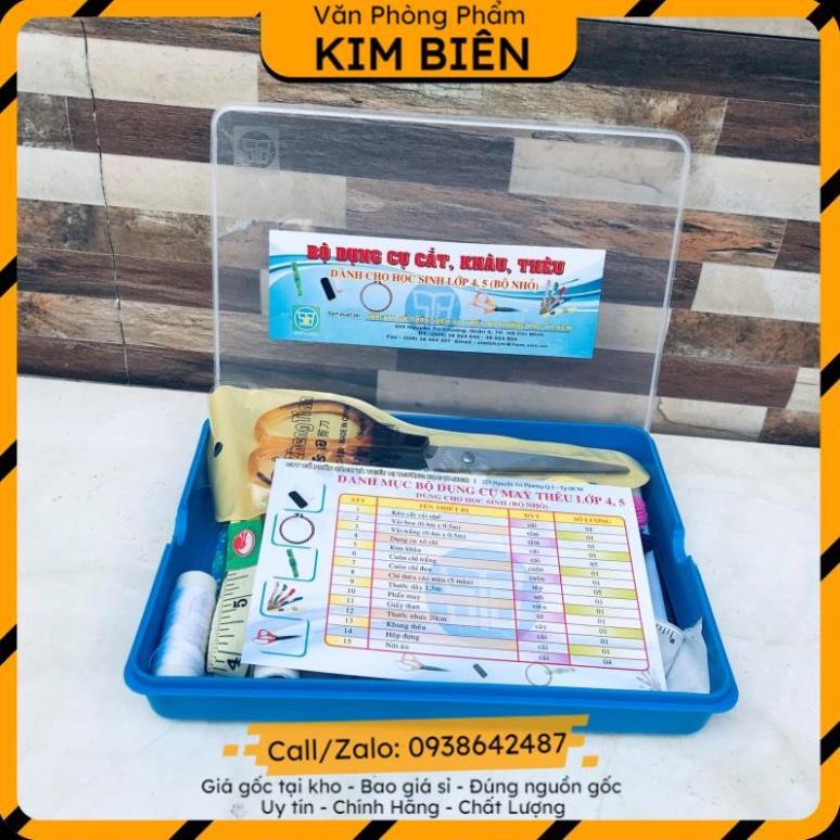 ️sỉ vpp,sẵn hàng️ Bộ dụng cụ cắt, khâu, thêu(bộ nhỏ) lớp 4-5 - VPP Kim Biên