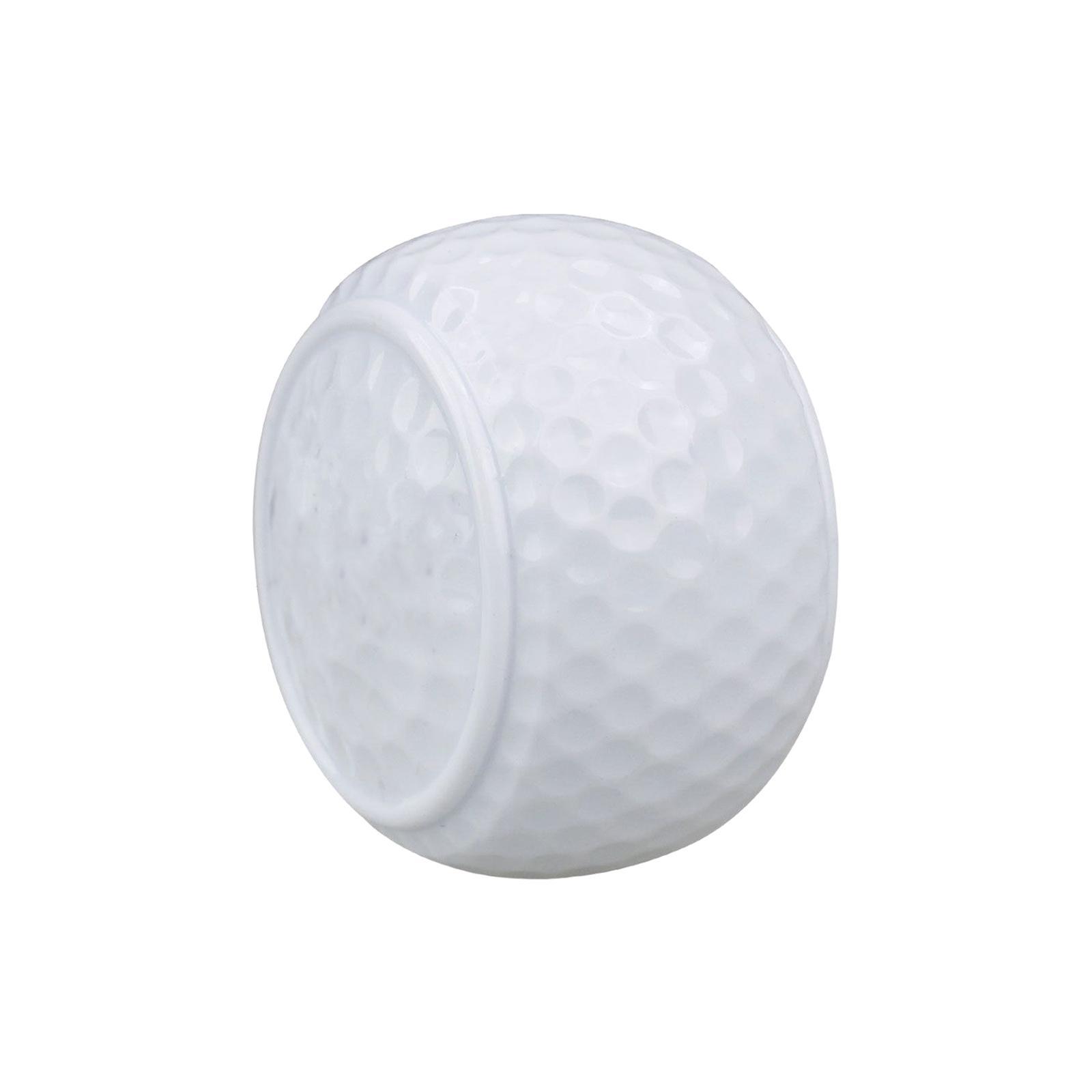 Synthetic Rubber Flat Golf Ball Practice Balls Swing Training Aid Golf Equipment Putting Trainer for Indoor Outdoor Beginner Practice Green