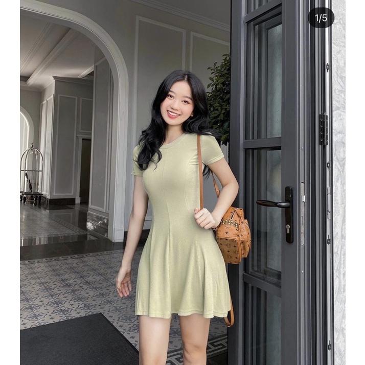 Đầm thun cổ tròn 3m