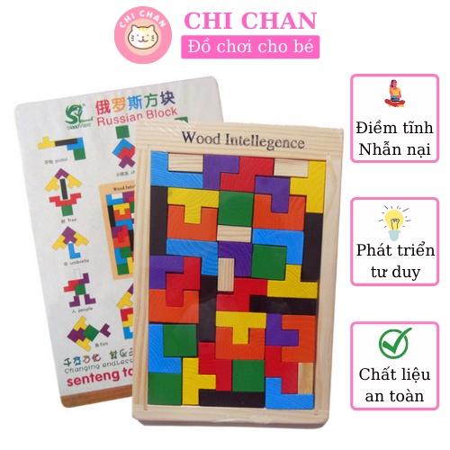 Đồ chơi xếp gạch cho bé giáo dục phát triển trí tuệ